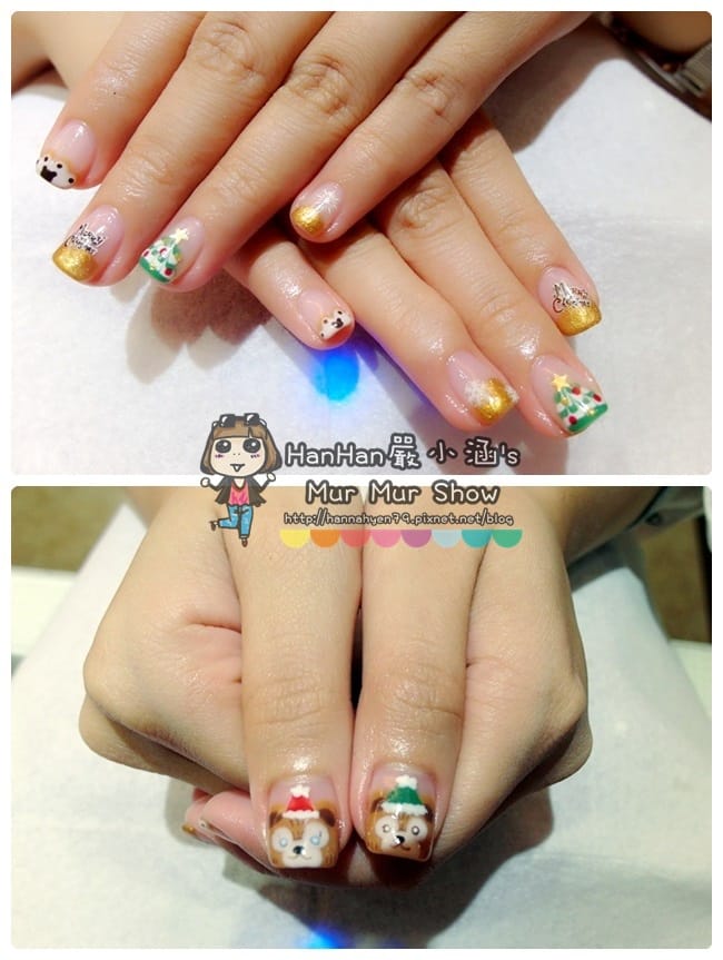 Duffy 手繪光療&hearts;聖誕節光療&hearts;Duffy Shelliemay&hearts;達菲熊光療&hearts;Charming girl 喬米&hearts;台北中山