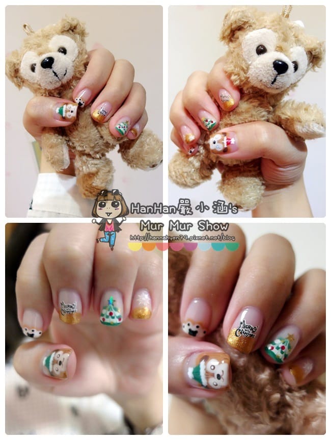 Duffy 手繪光療&hearts;聖誕節光療&hearts;Duffy Shelliemay&hearts;達菲熊光療&hearts;Charming girl 喬米&hearts;台北中山