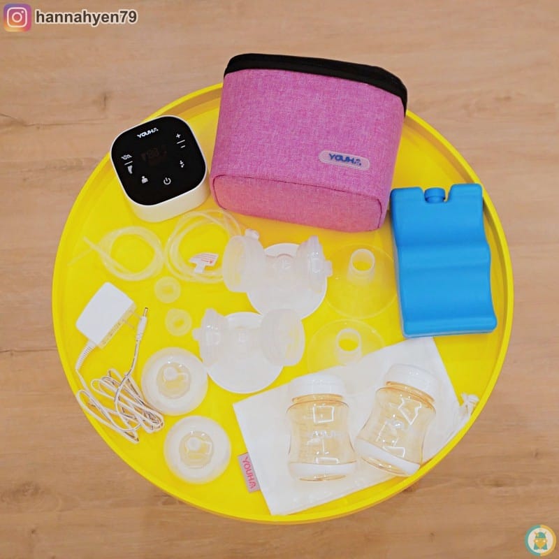 懷孕育兒║優合Youha The ONE 智慧型雙邊電動吸乳器║優捷 Express Cups 免手持真空集乳杯║育兒生活║哺乳║擠奶人生║哺乳媽媽║親餵║手動吸乳器║我