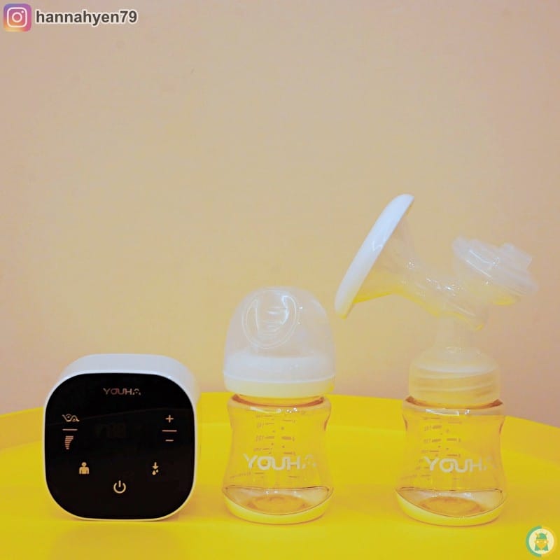 懷孕育兒║優合Youha The ONE 智慧型雙邊電動吸乳器║優捷 Express Cups 免手持真空集乳杯║育兒生活║哺乳║擠奶人生║哺乳媽媽║親餵║手動吸乳器║我