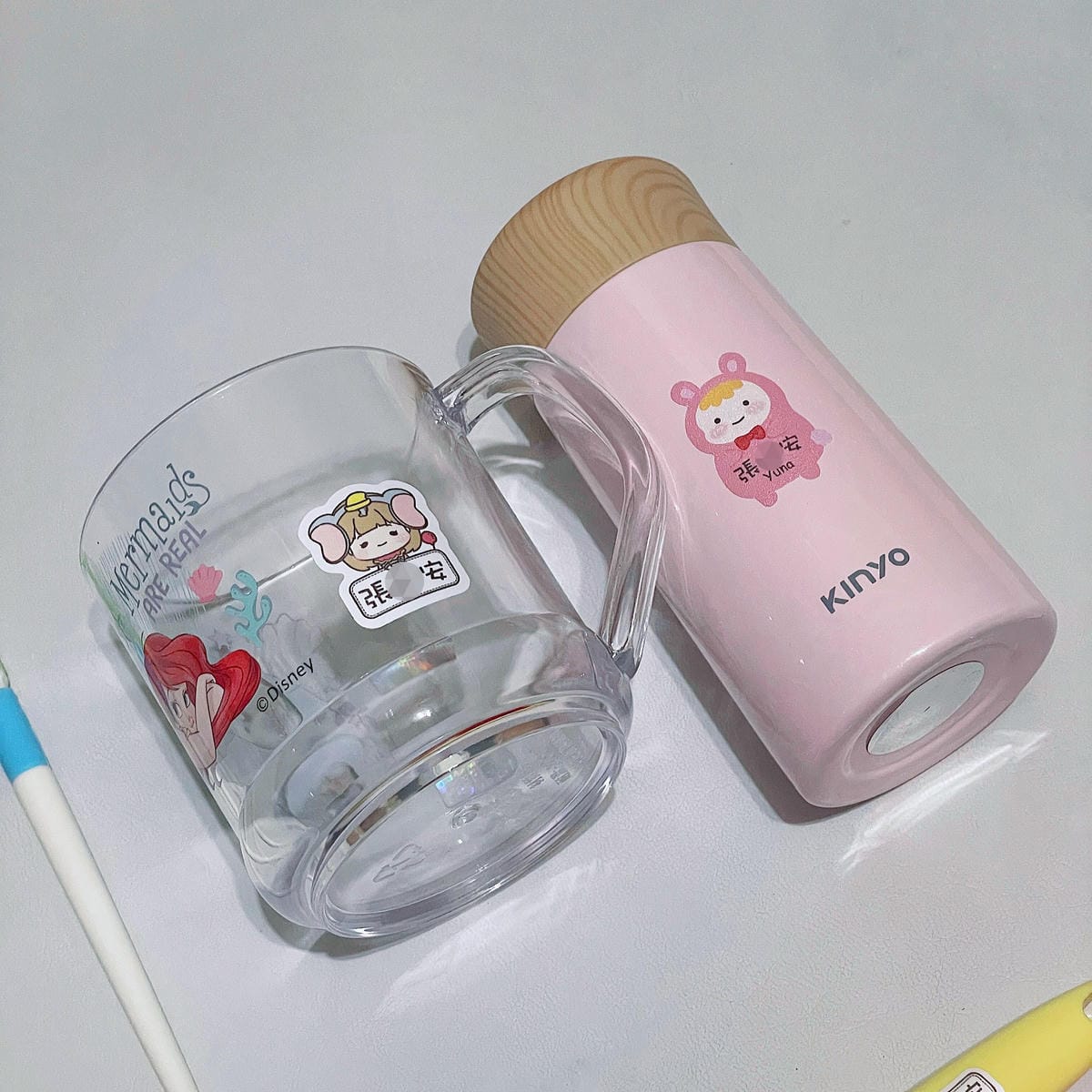 育兒好物✤ 幼稚園超實用防水耐高溫姓名貼、三色碗【作伴】 @